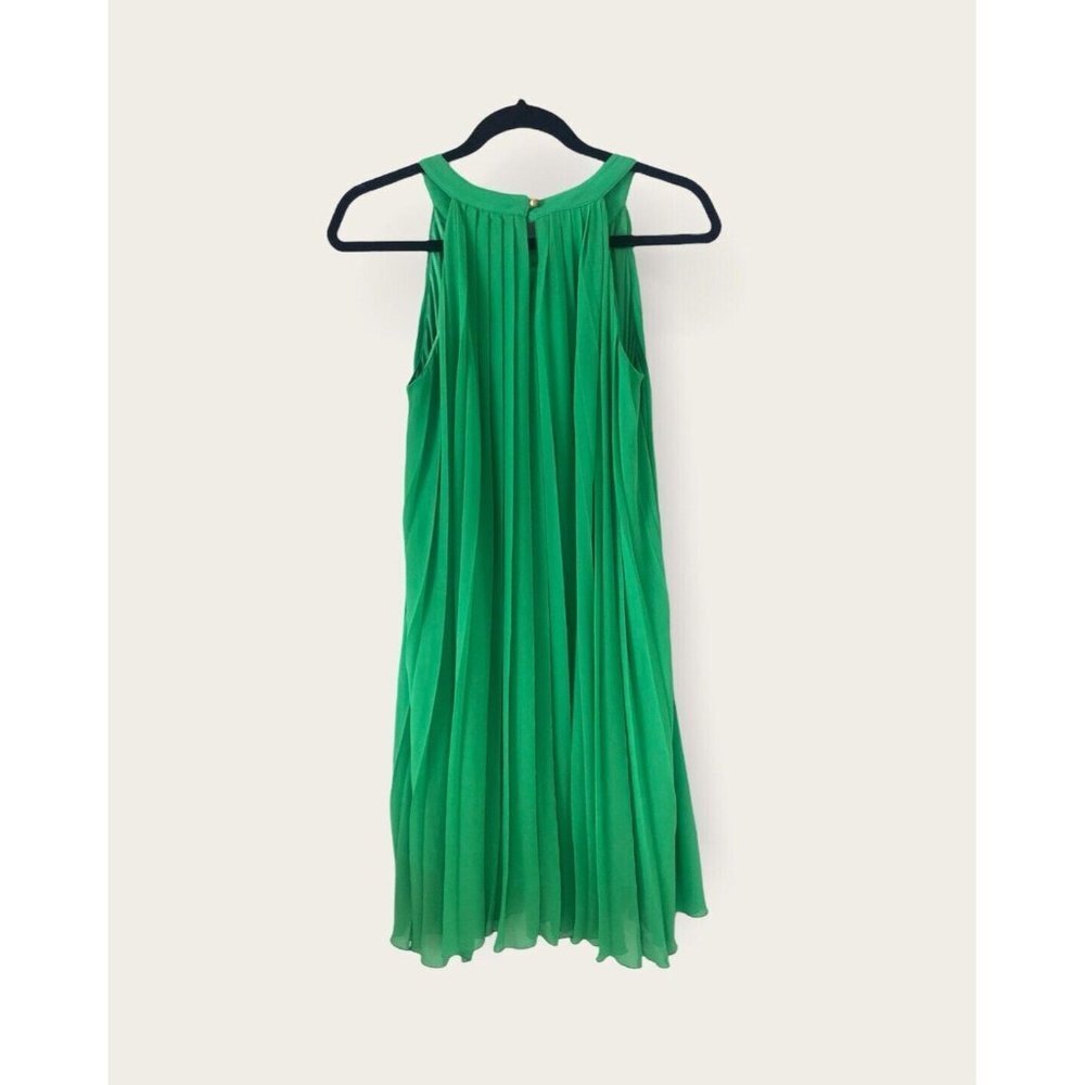 New York And Company Halter Neck Pleated Mini Dress Size S - Picture 3 of 14